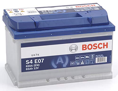 Bosch S4E07 - Autobatterie - 65A/h - 650A - EFB-Technologie - angepasst für Fahrzeuge mit Start/Stopp-System